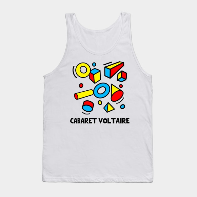 CABARET VOLTAIRE - 80s Styled Poster Design Tank Top by DankFutura